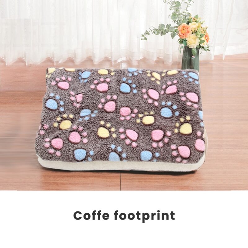 Thickened Pet Soft Fleece Pad Blanket Bed Mat For Puppy Dog Cat Sofa Cushion Home Washable Rug Keep Warm S/M/L/XL/XXL/XXXL