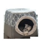 Pet Cat Bed Foldable Winter Soft Warm Tent Washable Puppy cat Sleeping Bag Basket Mat Cat Plaid House Kennel Cat Supplies