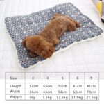 Thickened Pet Soft Fleece Pad Blanket Bed Mat For Puppy Dog Cat Sofa Cushion Home Washable Rug Keep Warm S/M/L/XL/XXL/XXXL