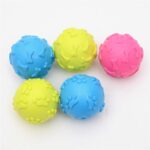 1pcs Diameter 6cm Squeaky Pet Dog Ball Toys for Small Dogs Rubber Chew Puppy Toy Dog Stuff Dogs Toys Pets Supplies (random color 6.5cm 1pc Random color)