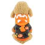 Cotton Hoodies For dogs Halloween Pet Dog Sweatshirt Pumpkin Witch Painting Polar Dog Coat Pets Clothes dog Sweatshirts 2019