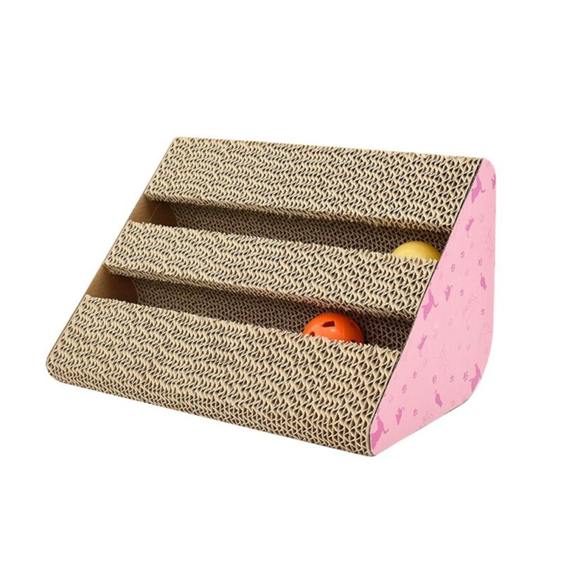 Catnip Cat Scratcher Kitten Scratch Pad Corrugated Paper Scratch Board For Kittens Cat Scratching Pet Products Balls Toys