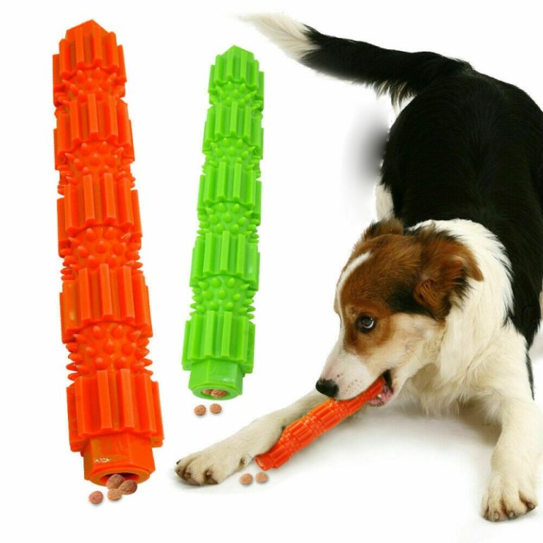Dog Chew Toy For Aggressive Chewers Treat Dispensing Rubber Teeth