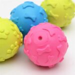 1pcs Diameter 6cm Squeaky Pet Dog Ball Toys for Small Dogs Rubber Chew Puppy Toy Dog Stuff Dogs Toys Pets Supplies (random color 6.5cm 1pc Random color)