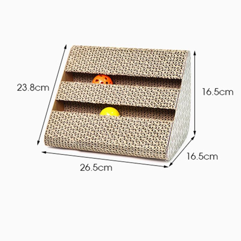 Catnip Cat Scratcher Kitten Scratch Pad Corrugated Paper Scratch Board For Kittens Cat Scratching Pet Products Balls Toys