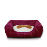 Pet Dog Beds Soft Cat Nest Corduroy Warm Pet Bed Sofa Washable Square Bed For Small Medium Dogs Cute Pet Kennel All Seasons