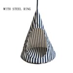 Pet Cat Tent Hammock Cat Removable Hanging House Bed Cone Shape Breathable Linen Sponge Cage Cover Creative Pet Supplies