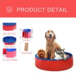 Foldable Dog Pool Pet Bath Swimming Tub Collapsible Bathing Pool for Dogs Cats Kids Dog Pool