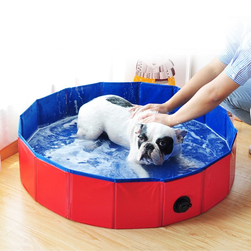 Foldable Dog Pool Pet Bath Swimming Tub Collapsible Bathing Pool for Dogs Cats Kids Dog Pool