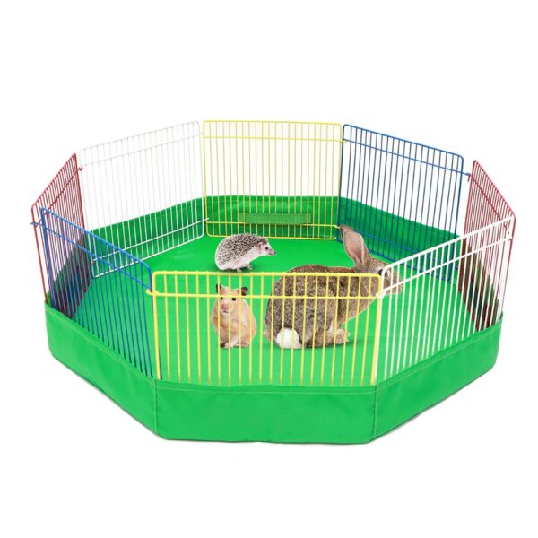 Small Animal Cage Indoor Portable Metal Wire Yard Fence Rabbits Kennel Crate Fence Tent