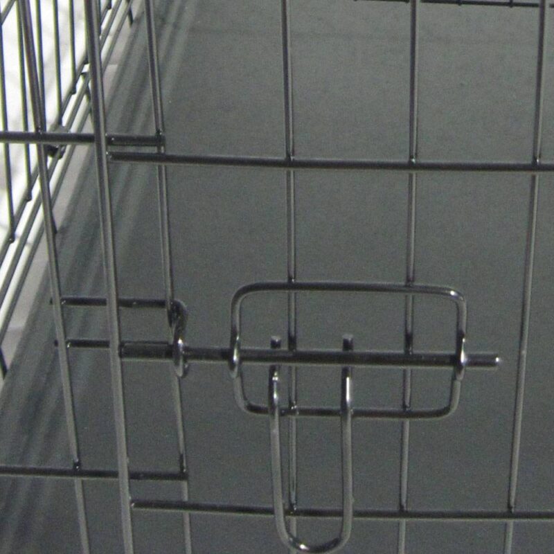 20" Pet Kennel Cat Dog Folding Steel Crate Animal Playpen Wire Metal Cage (L)