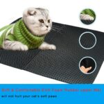 Waterproof Pet Cat Litter Mat EVA Double Layer Litter Cat Pads Trapping Pet Litter Box Mat Pet Products Bed For Cats House Clean