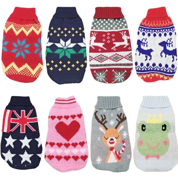 Christmas Cat Dog Sweater Pullover Winter Dog Clothes for Small Dogs Chihuahua Yorkies Puppy Jacket Pet Clothing ubranka dla psa