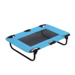 Portable Dog Bed Outdoor Summer Cooling Pet Elevated Bed Cot Foldable Raised Dog Bed for Large Dogs Pet Camping Bed Pad