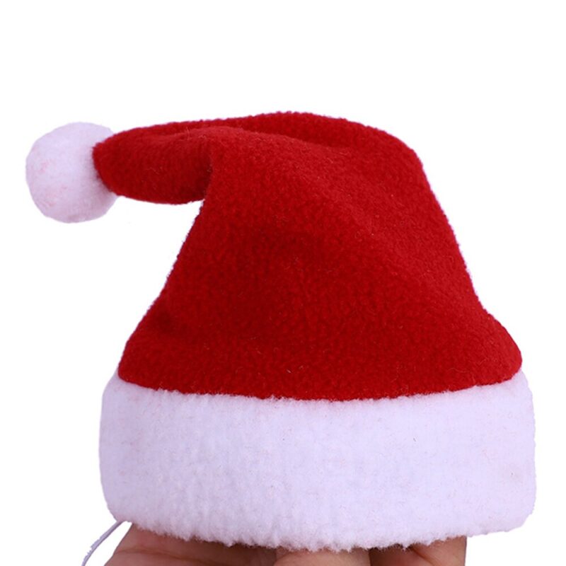 Pet Dog Cat Cap Cloak Set Christmas Party Clothes New Year Pet Red Costume Cloak Puppy Santa Hat