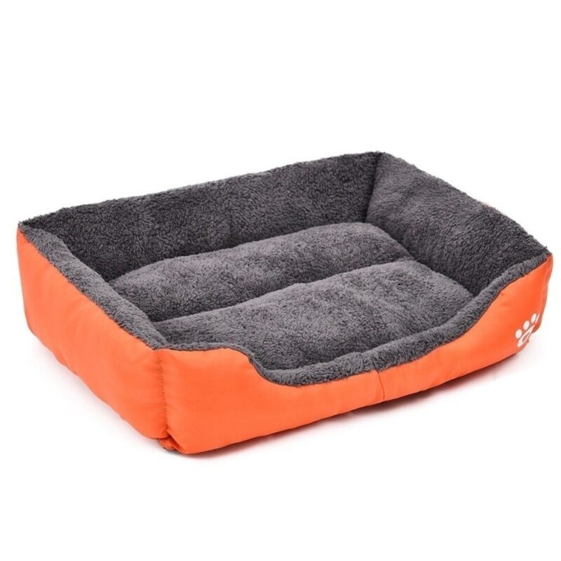 (S-3XL) Large Pet Cat Dog Bed 8Colors Warm Cozy Dog House Soft Fleece Nest Dog Baskets House Mat Autumn Winter Waterproof Kennel