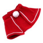 Pet Dog Cat Cap Cloak Set Christmas Party Clothes New Year Pet Red Costume Cloak Puppy Santa Hat