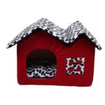 Removable Red Pet House Pet Room Dog Room Cat Bed Dog Pad Luxury Pet Supplies 55 x 40 x 42 cm (Red)