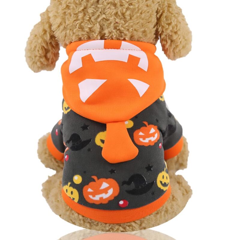 Dog Clothes Festival Christmas Day Uniform Funny Cat Pet Clothes Autumn And Winter Halloween Pumpkin Spider Bat Turned