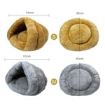 Soft Fleece Winter Warm Pet Dog Bed 2 Size Small Dog Cat Sleeping Bag Puppy Cave Bed Small Large Cat Nest Pet House