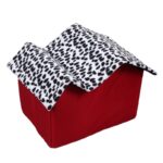 Removable Red Pet House Pet Room Dog Room Cat Bed Dog Pad Luxury Pet Supplies 55 x 40 x 42 cm (Red)