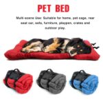 Foldable Pet Dog Bed Mat For Travel Outdoors Cat Dog Puppy Bed Waterproof Large Portable Soft Warm Pet Car Sofa Mat Cama Perro